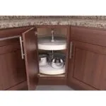 28 Inch Round Lazy Susan | Round Polymer Lazy Susan Set | White Cabinet Lazy Susan | Full Circle Lazy Susan | LS28RD.WT