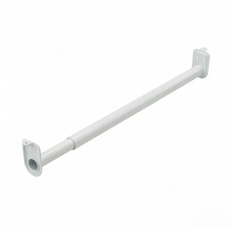 48-72 Inch Closet Rod With Support Socket | Round Closet Rod With Socket And Screws | Wall Mounted Clothing Rod | CR-4872