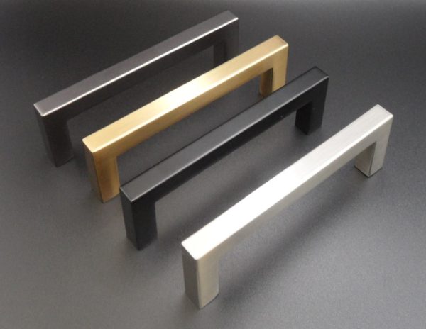 4 Inch Modern Square Cabinet Pulls