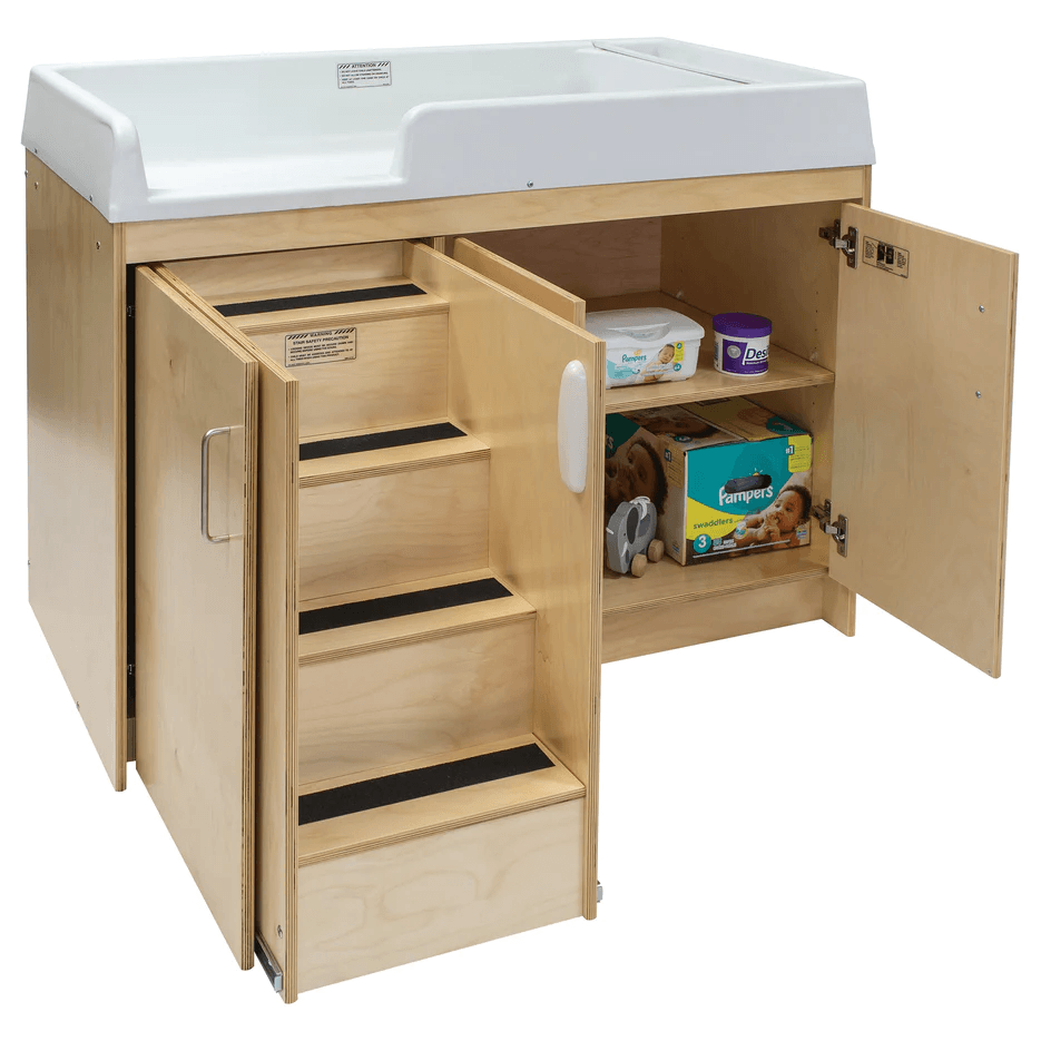 Birch Plywood Toddler Walkup Changing Table – Collinets Industries