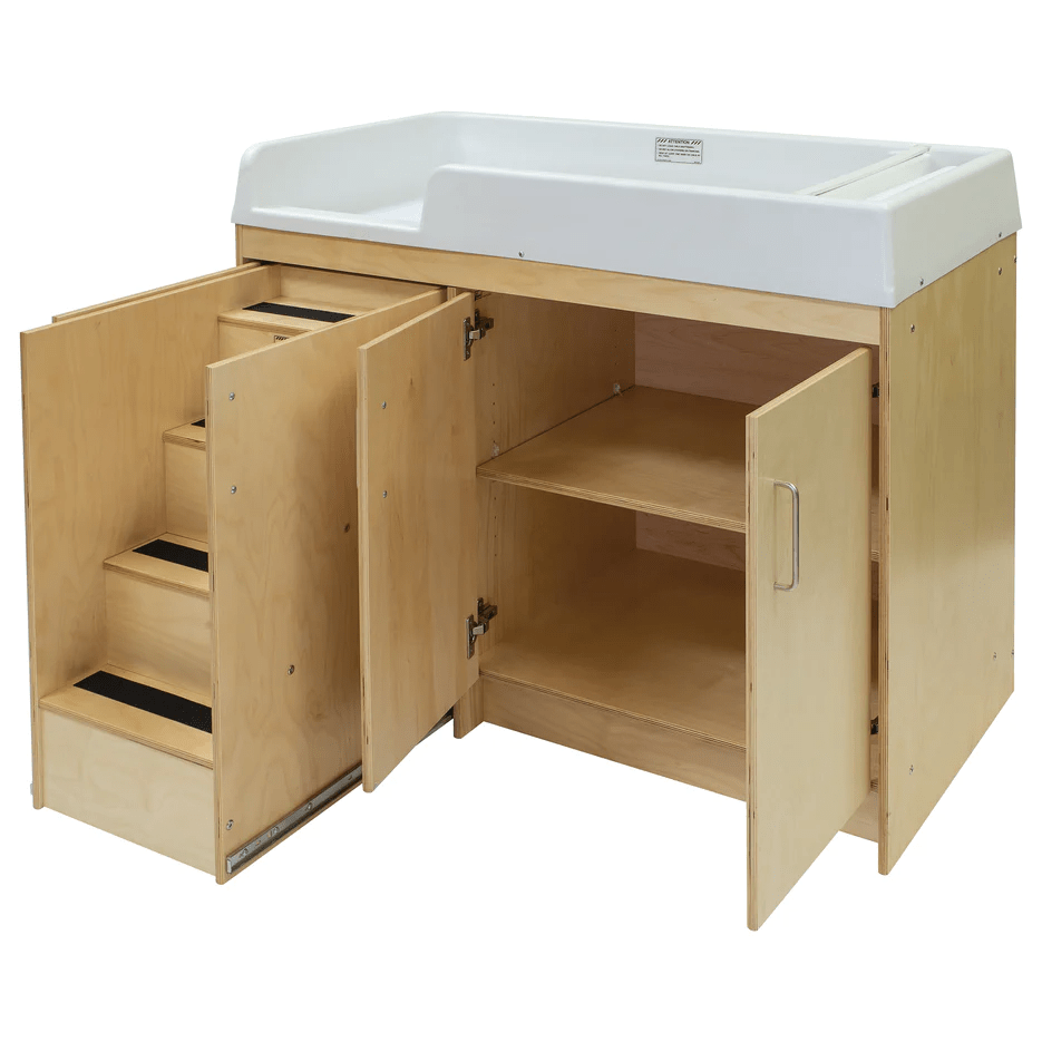 Birch Plywood Toddler Walkup Changing Table - Collinets