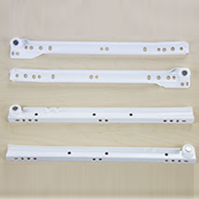 white heavy duty epoxy drawer slides