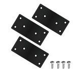 2 X 6 inch black flat bracket