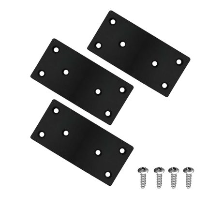 3 X 6 inch black flat bracket